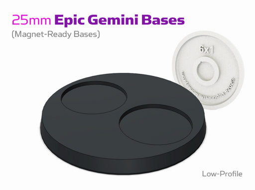 Blank : Epic 25mm Gemini Bases (Low-Profile) 3d printed