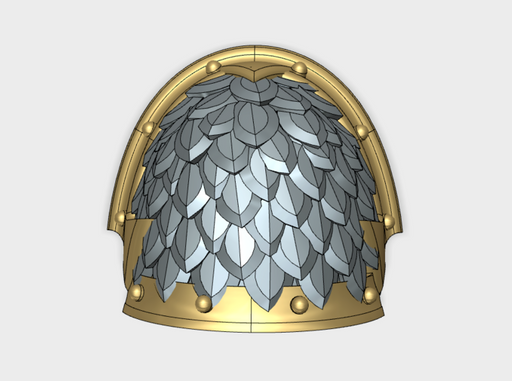 10x Blank Voidscale - Abhorrent Shoulder Pads 3d printed