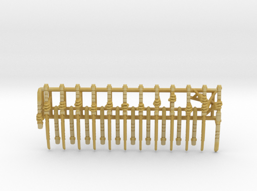 12x Ka'Tauna-2 Swords (Tau Right-handed) 3d printed