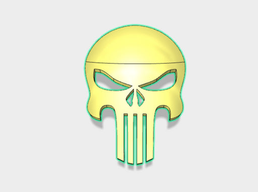 60x Angry Skull - Shoulder Insignia pack 3d printed
