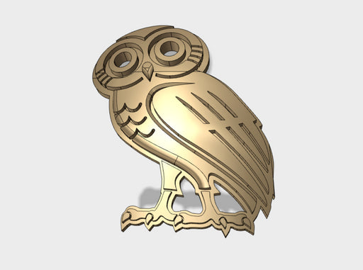 60x Celestial Owls - Shoulder Insignia pack 3d printed