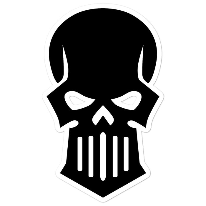 Silver Skull stickers (black)