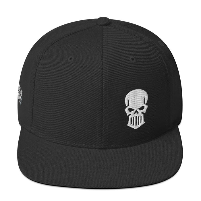 Silver Skulls Snapback Hat
