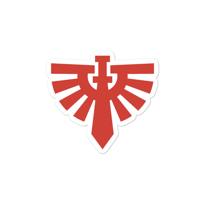 Red Winged Sword Sticker