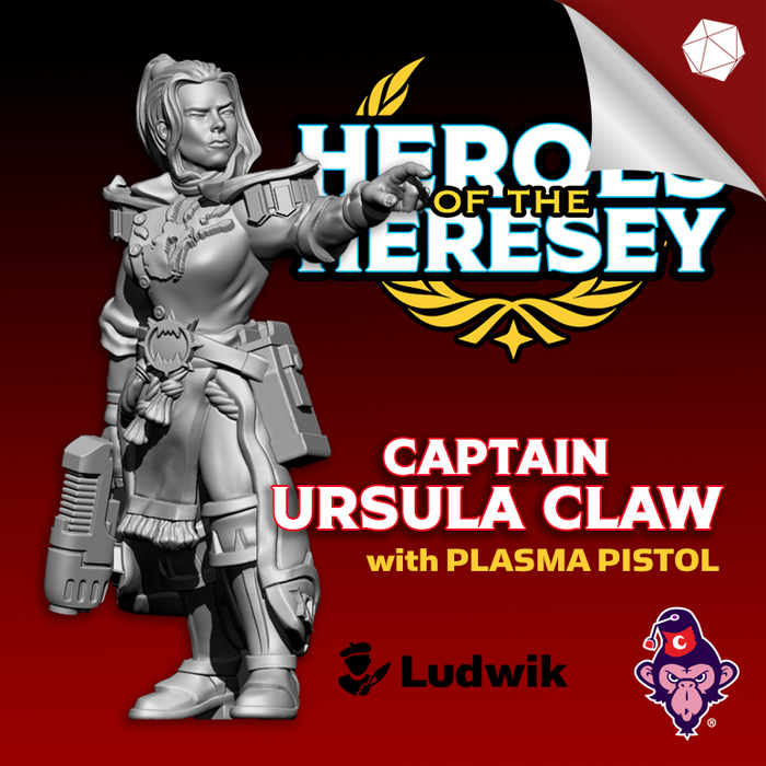 Heroes of the Heresy Series: Capt. Ursula Claw w/Plasma Pistol (OG)