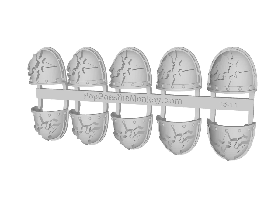 10x Chaos Wolves - G:2a Shoulder Pads