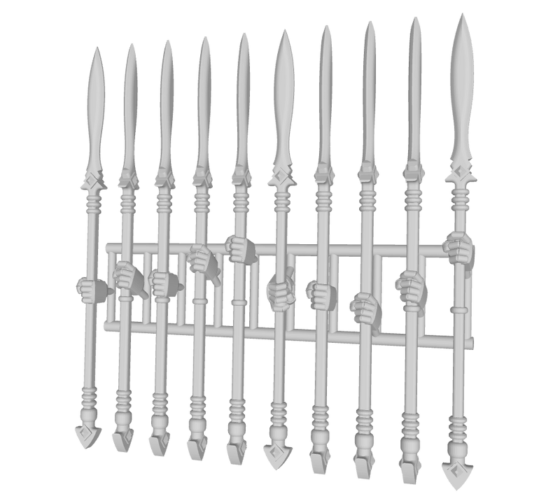 10x One-handed Energy Spear: Lagavullun (40k)