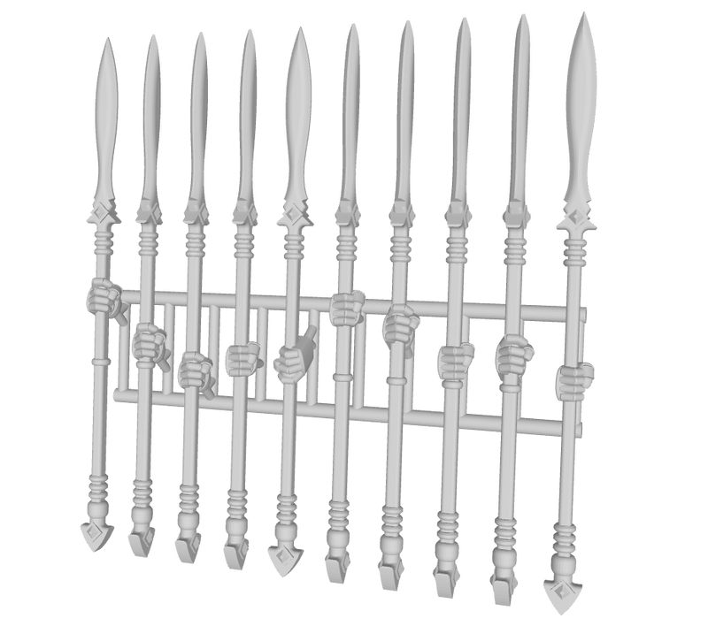 10x One-handed Energy Spear: Lagavullun (40k)