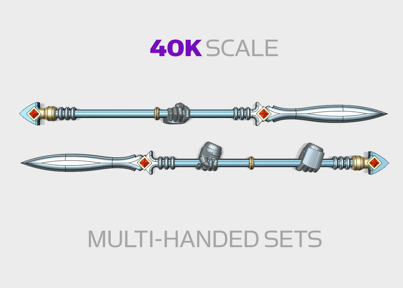 11x Energy Spear: Lagavullun (40k Size)