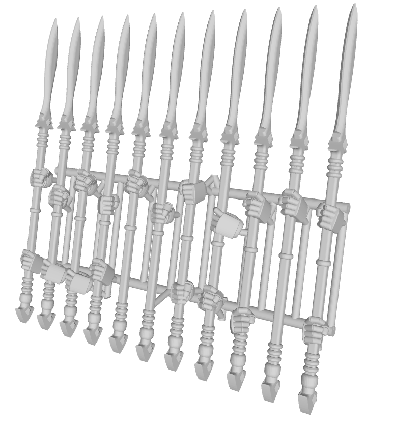 11x Energy Spear: Lagavullun (40k Size)
