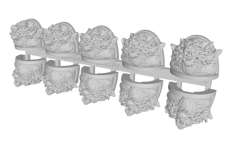 10x Hellhound - 3D Relief Marine Pauldron