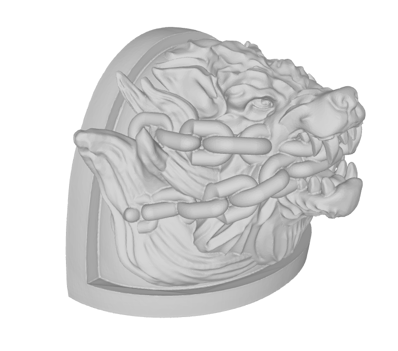 10x Hellhound - 3D Relief Marine Pauldron