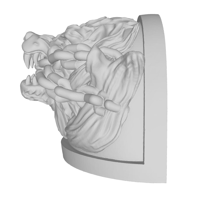 10x Hellhound - 3D Relief Marine Pauldron