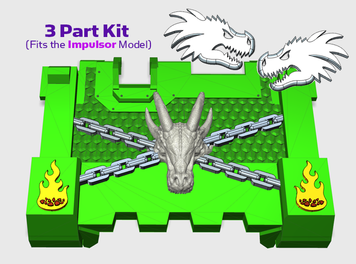 Chained Dragon Skull 2 : Impala Branding Kit