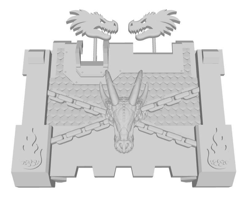 Chained Dragon Skull 2 : Impala Branding Kit