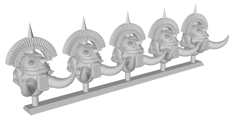5x Tusked - Donnero Command Helm