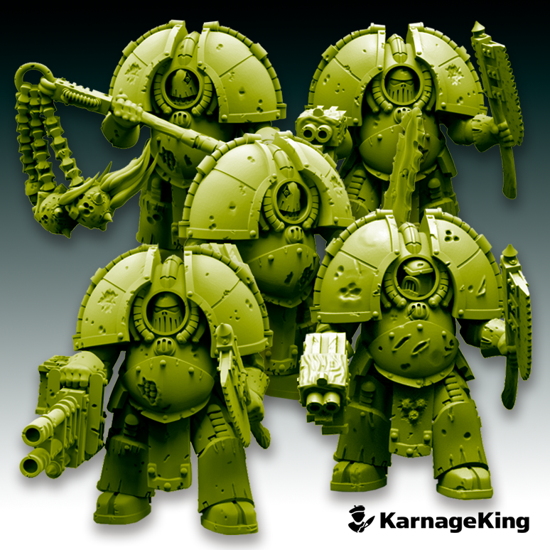 5x Blighted Saturnus Terminator Squad