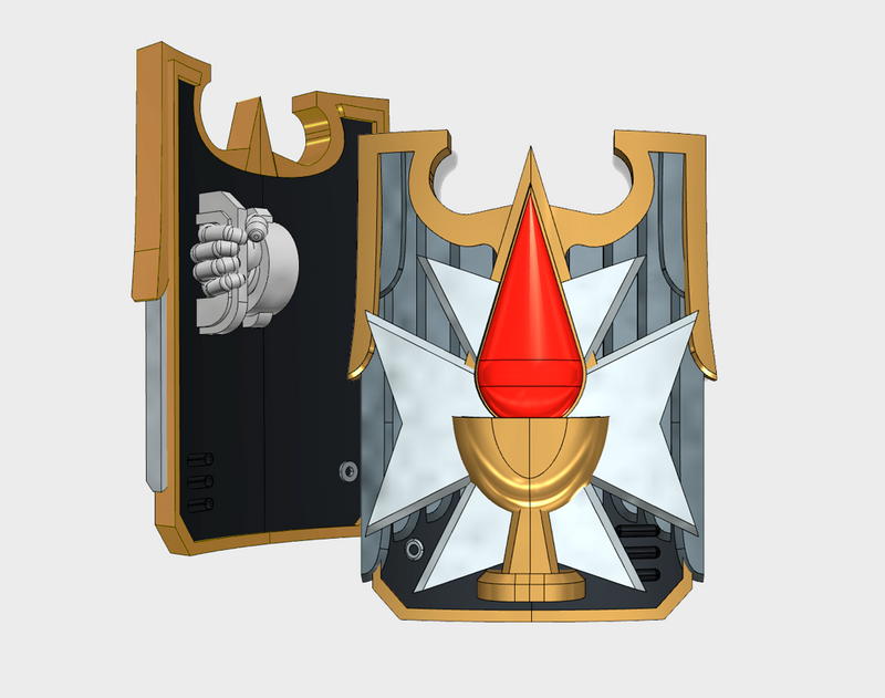 Blood Templars - Aquilas Tower Shields (L/R)