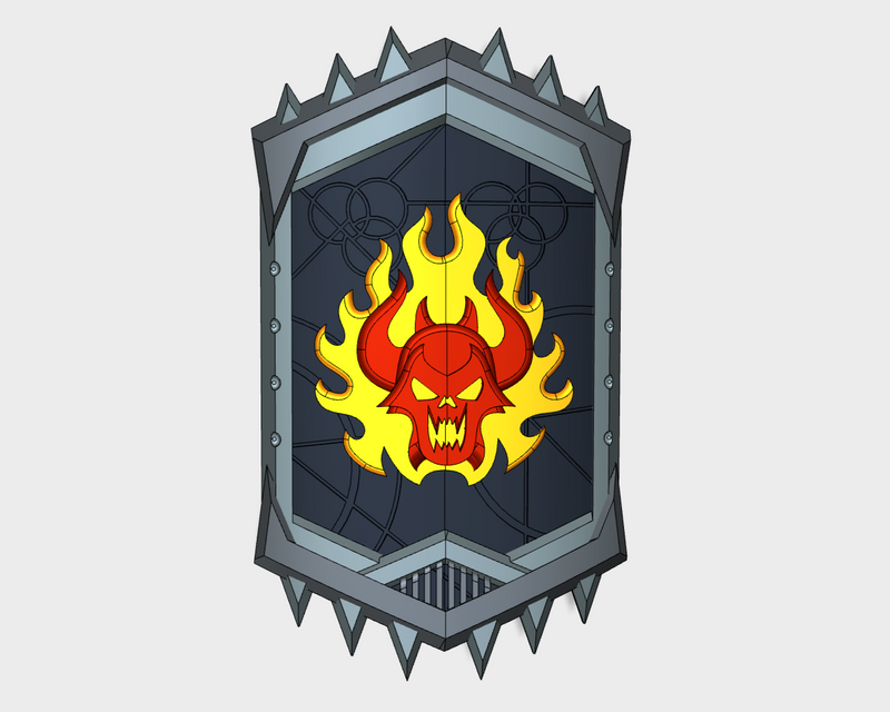 Burning Demon - Bulwark Repulser Shields