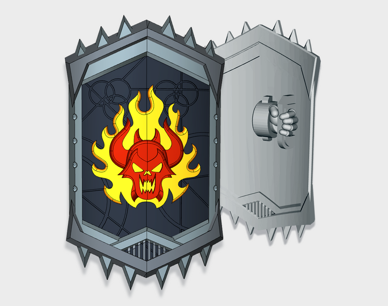 Burning Demon - Bulwark Repulser Shields