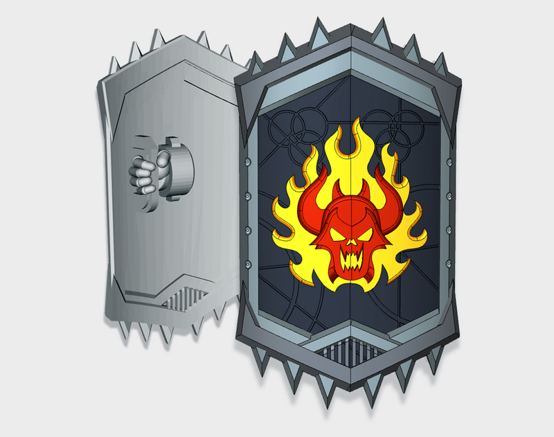 Burning Demon - Bulwark Repulser Shields