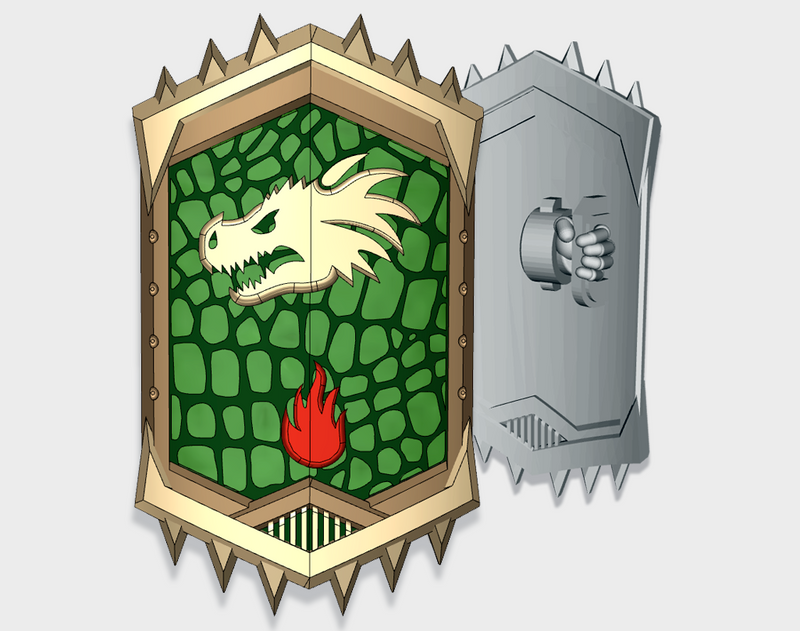 Dragon Head - Bulwark Repulser Shields