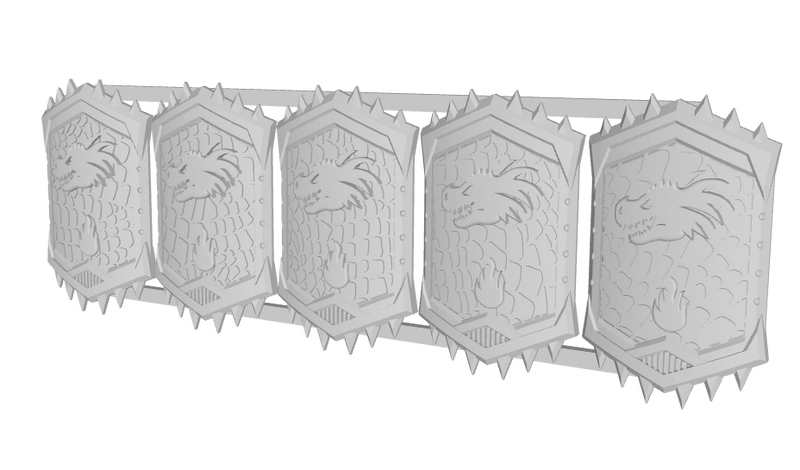 Dragon Head - Bulwark Repulser Shields