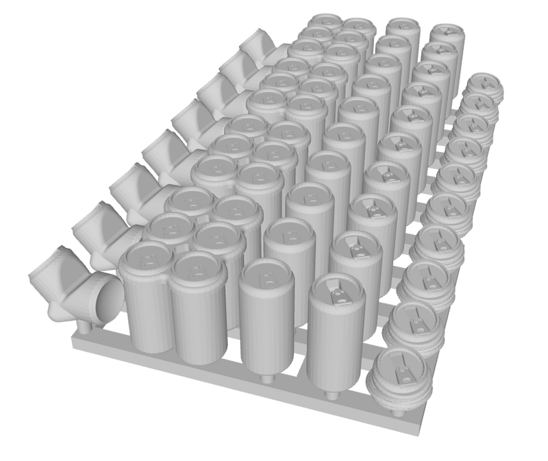 Random Aluminum Cans (human-sized)