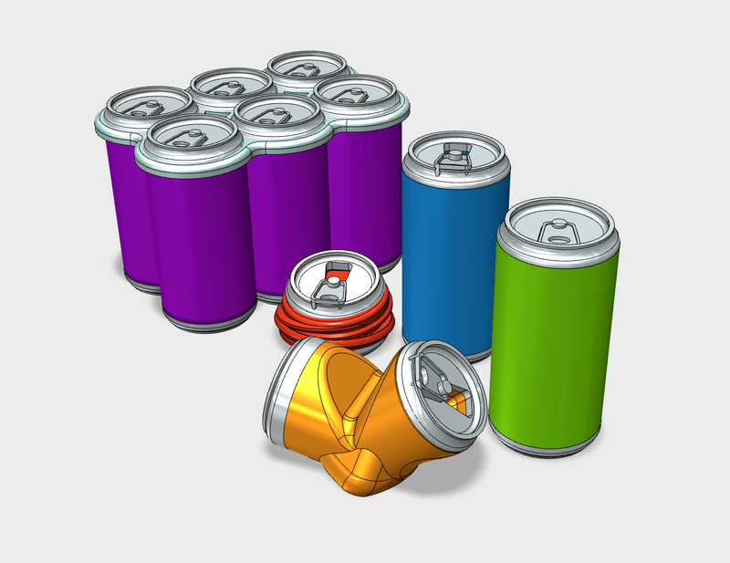 Random Aluminum Cans (human-sized)