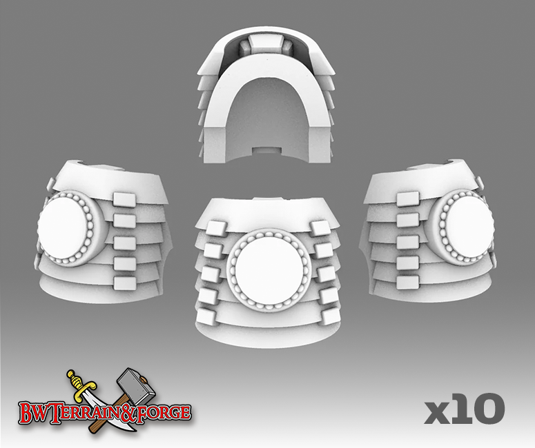 10x Cyber Samurai A - Bushido Shoulder Pads