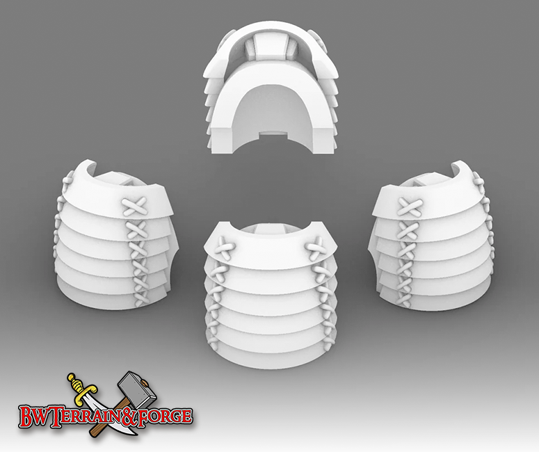 10x Cyber Samurai C - Bushido Shoulder Pads
