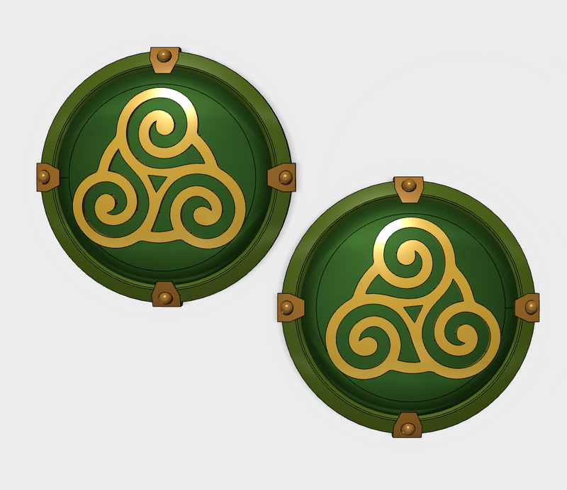 Triskelion 2 - Round Power Shields (L&R)
