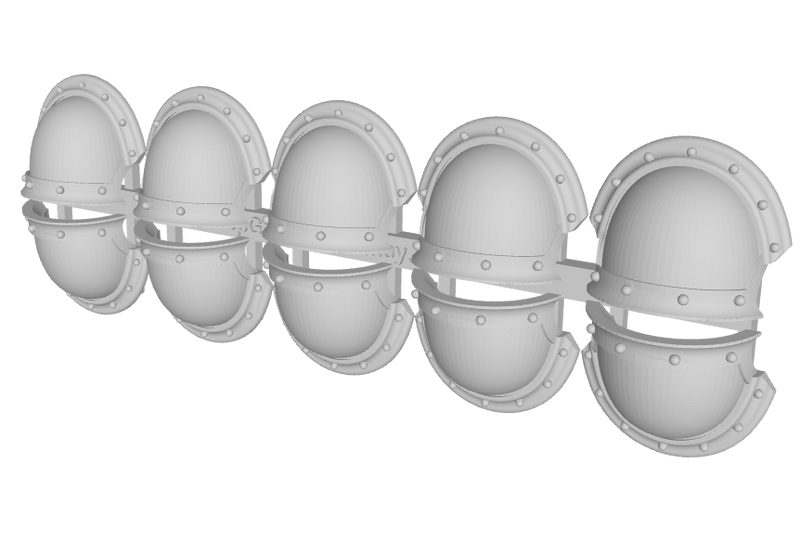 10x Blank - 10th Ed. Chaos Terminator: Ferrum Pads