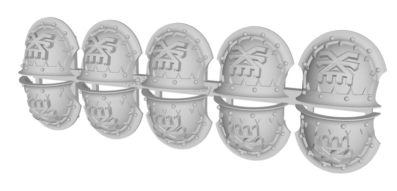 10x Sigil of Wrath - 10th Ed. Chaos Terminator : Mauler Pads