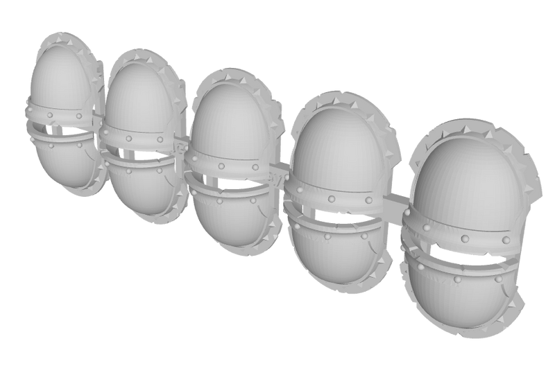 10x Blank - 10th Ed. Chaos Terminator: Rugged Pads