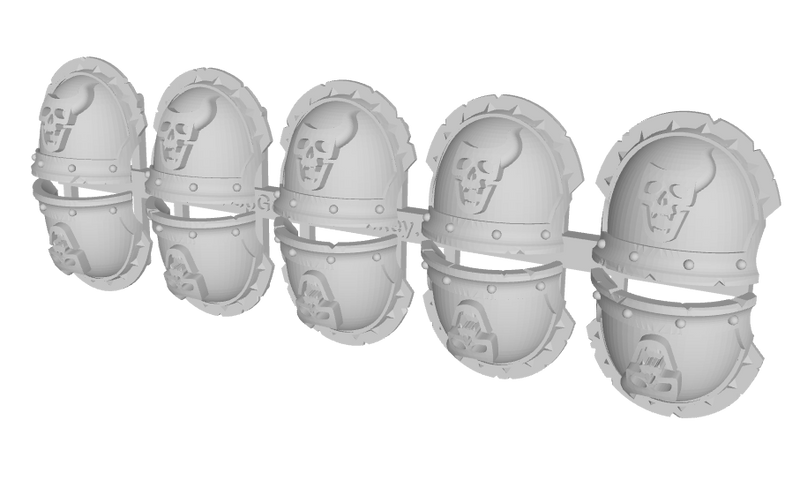 10x Laughing Heralds - 10th Ed. Chaos Terminator: Rugged Pads