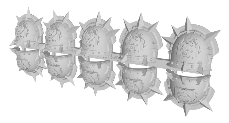 10x Book of Demons - 10th Ed. Chaos Terminator: Styrac Pads