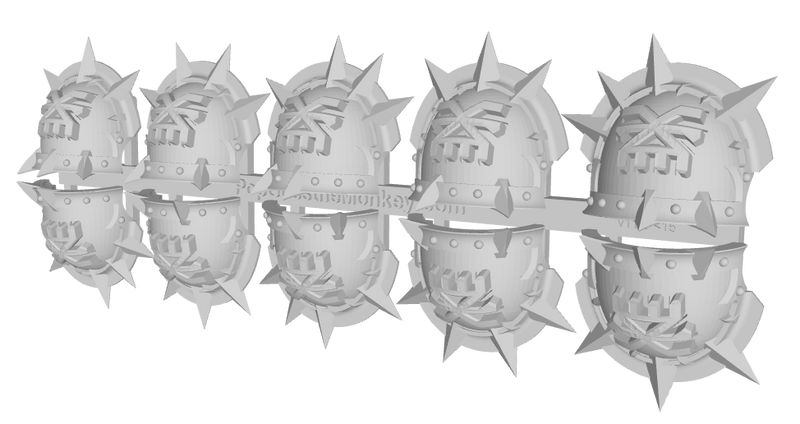 10x Sigil of Wrath - 10th Ed. Chaos Terminator: Styrac Pads