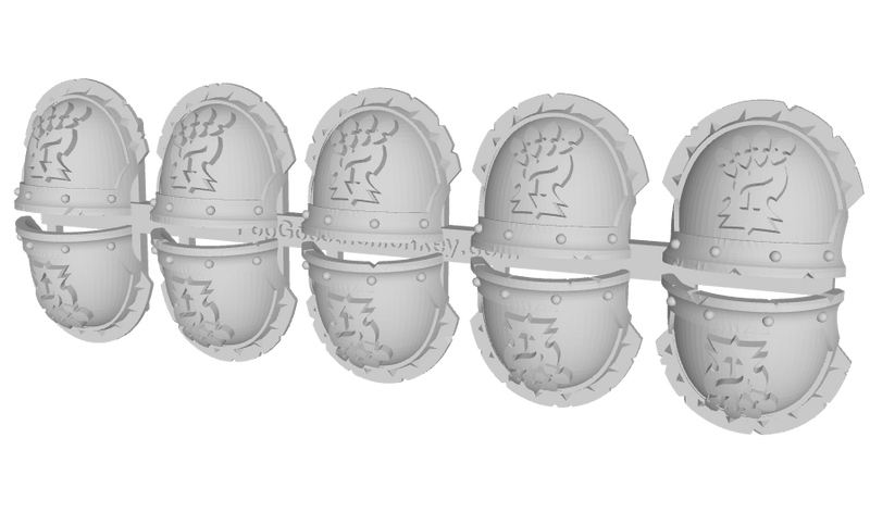 10x Demon Claw - 10th Ed. Chaos Terminator Rugged Pads