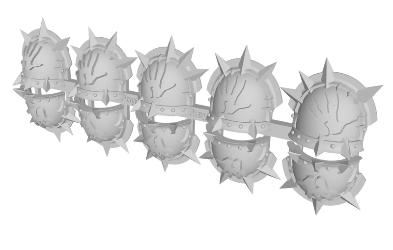 10x Demon Hand - 10th Ed. Chaos Terminator: Styrac Pads