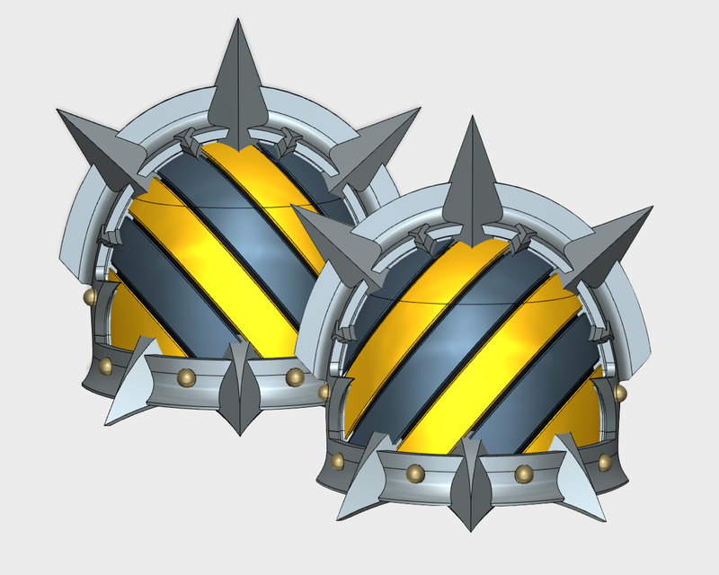 5x Hazard Grooves (L&R) - 10th Ed. Chaos Terminator: Styrac Pads