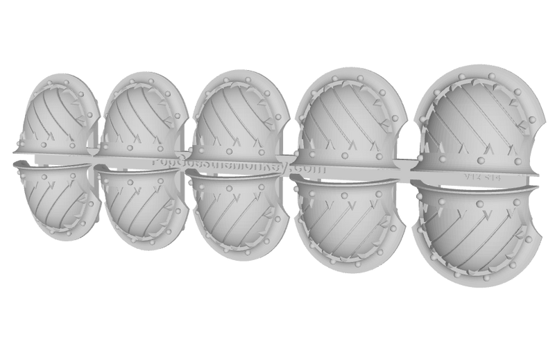 5x Hazard Grooves (L&R) - 10th Ed. Chaos Terminator Pads
