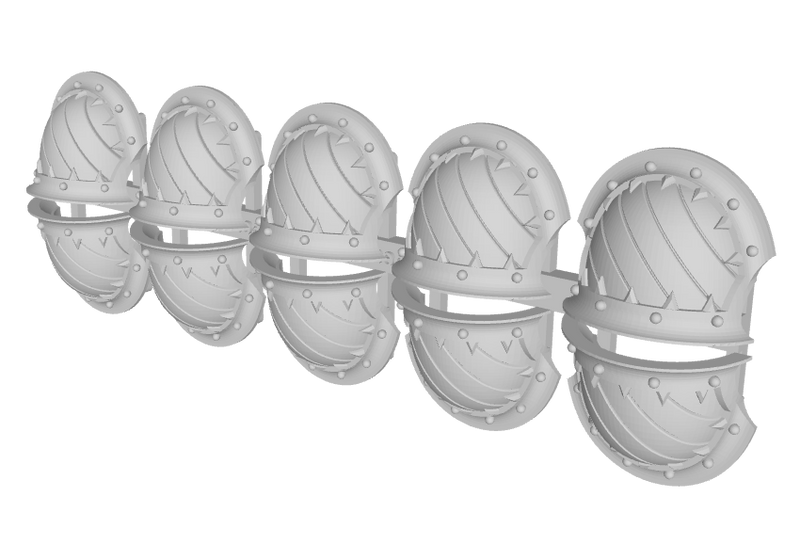 10x Hazard Grooves (R) - 10th Ed. Chaos Terminator Pads