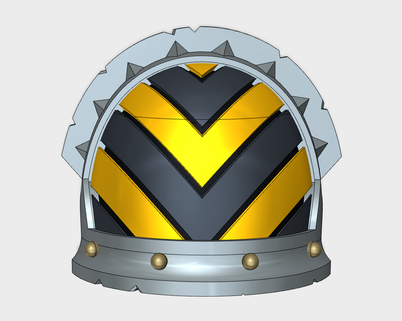 10x Wide Chevron Down - 10th Ed. Chaos Terminator Rugged Pads