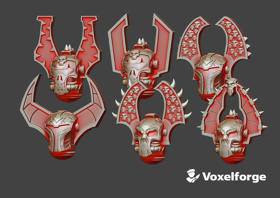 10x Carnage - Voxelforge Helms (Set 1)