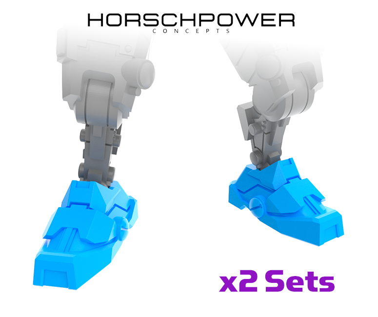 2x Command Mech : Human-Style Feet