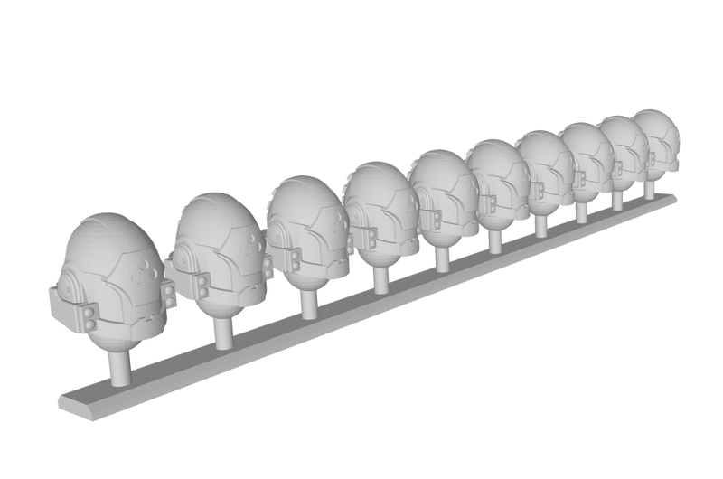 10x Rising Death Clan - G:10 Triclops Helmets