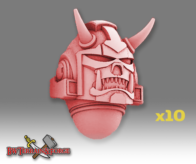 10x Rising Death Clan - G:10 Devil Helmets