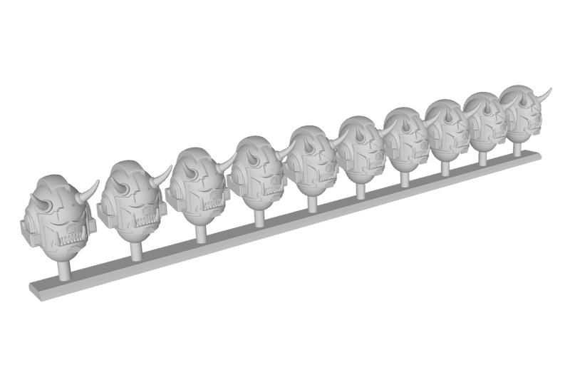 10x Rising Death Clan - G:10 Devil Helmets