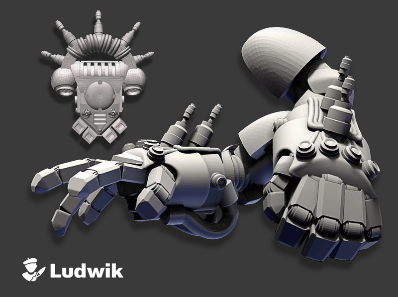 1x Marine : LV1 Electro-Fists w/Power Pack